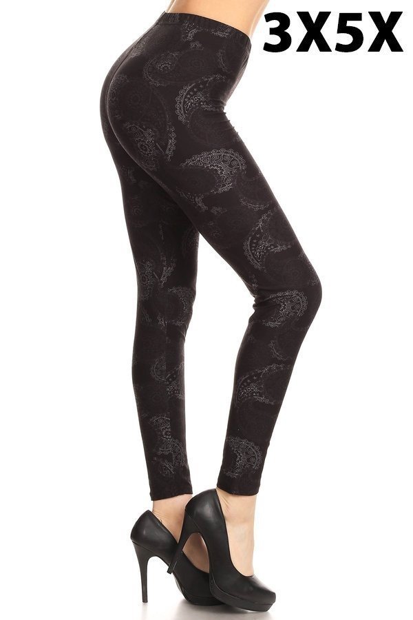 Print Leggings Plus Size 3X-5X