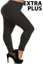 Load image into Gallery viewer, Solid Leggings -  Extra Plus Size 2X-3X

