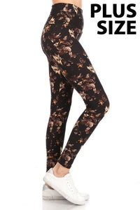 Print Leggings Plus Size XL-2X