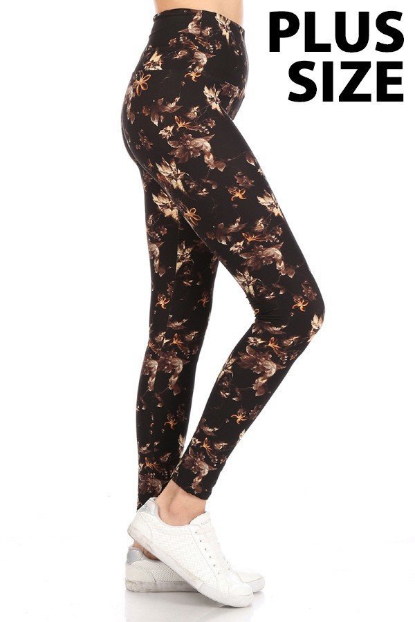 Print Leggings Plus Size XL-2X